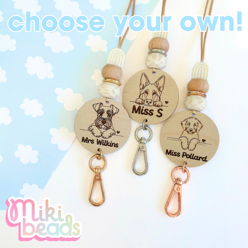 Custom Dog Personalised Lanyard