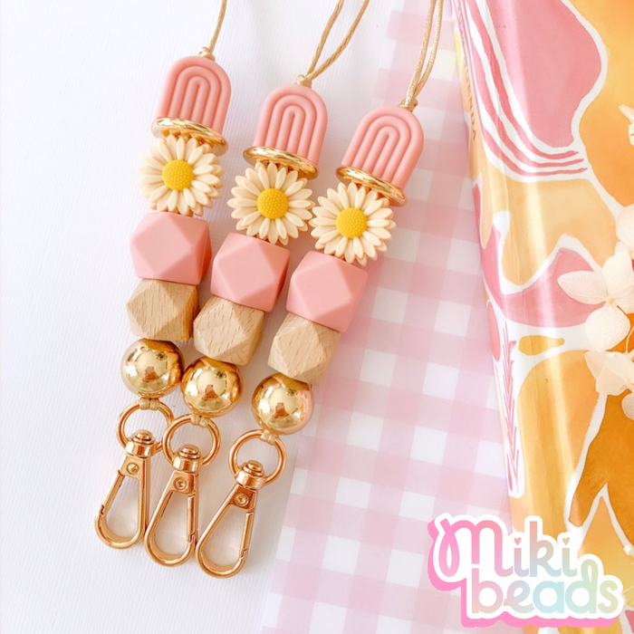 Pink Bloom Arch Lanyard