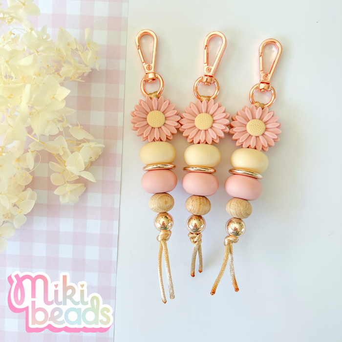 Pink Posy Keychain