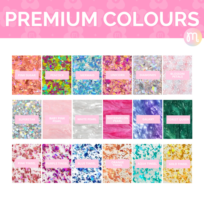 Premium Glitter Acrylic Add On Cost