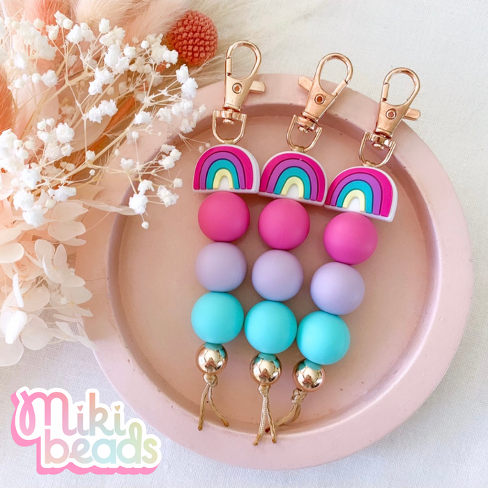 Rainbow Love Keychain