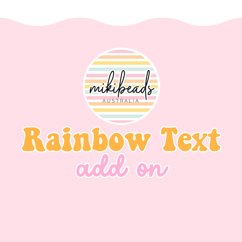 Rainbow Text Add On (XL Jar)