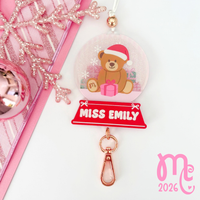 Snow Globe Personalised Lanyard