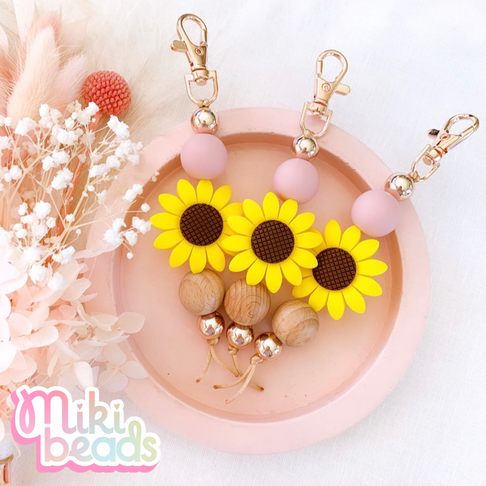 Sunflower Bloom Keychain