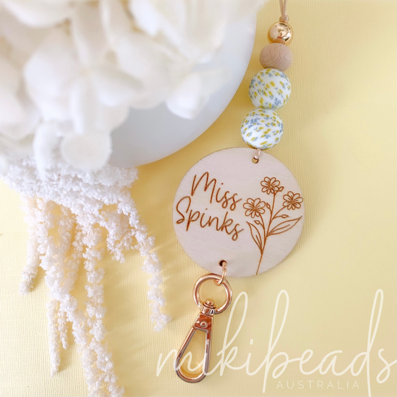 Spring Bloom Personalised Lanyard