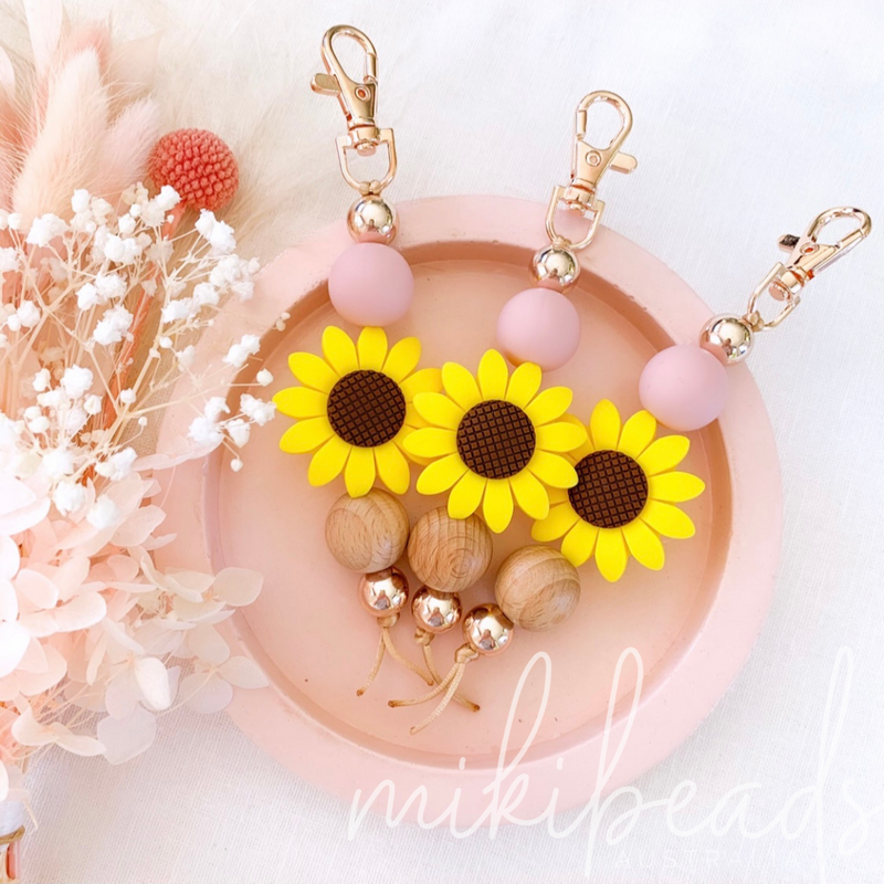 Sunflower Bloom Keyring