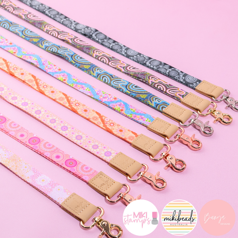 Women in the Wildflowers Fabric Lanyard