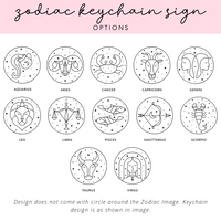 Zodiac Personalised Keychains
