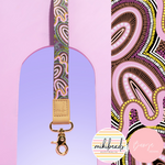Mother is Earth (Pink) Fabric Lanyard
