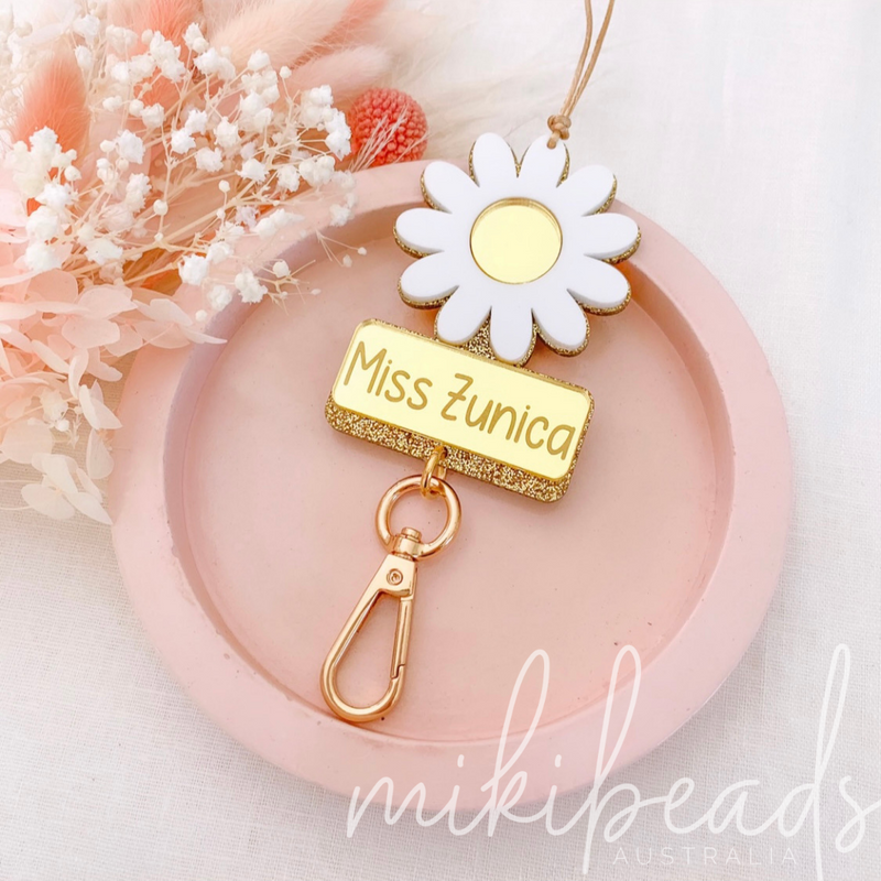 Golden Daisy Personalised Lanyard